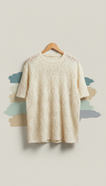 Driftwood Cream Cotton Knit Tee