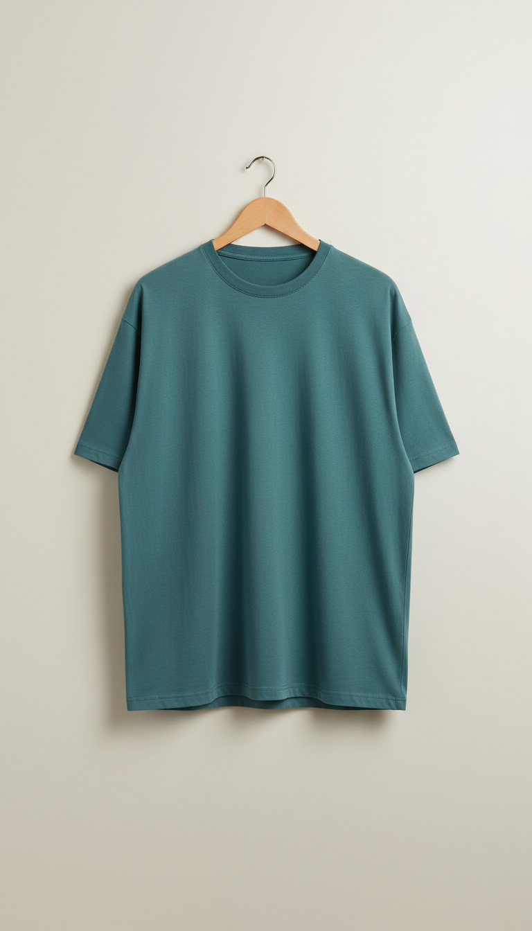 Relaxed-Fit Ocean Teal Shirt